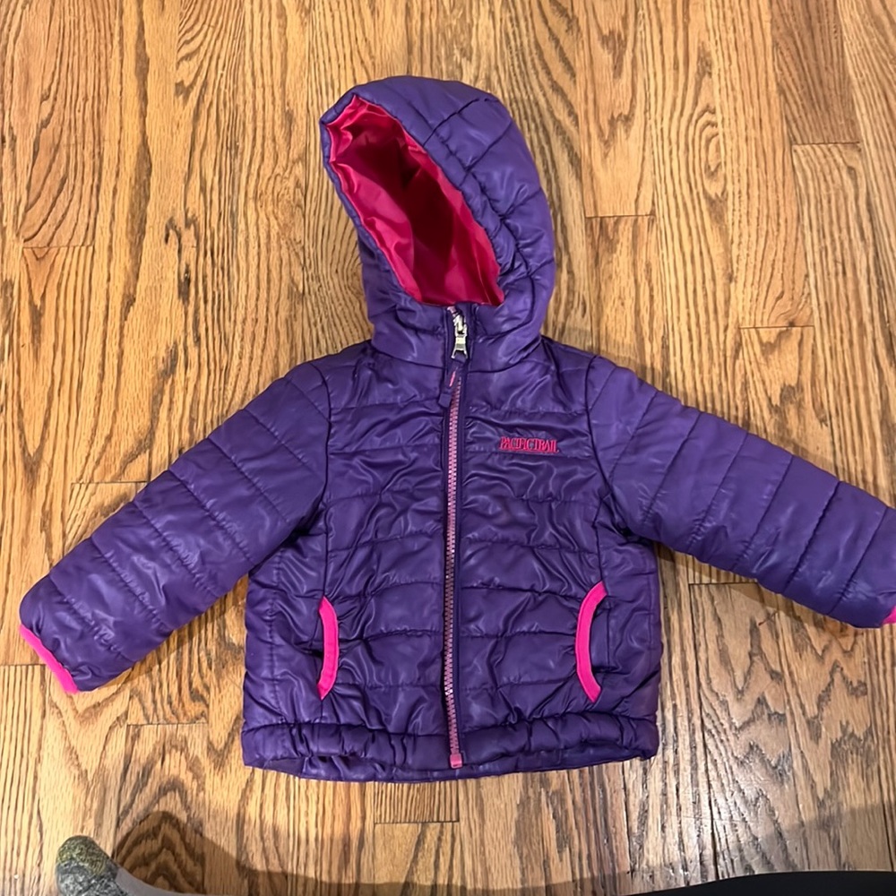 18 month purple winter coat